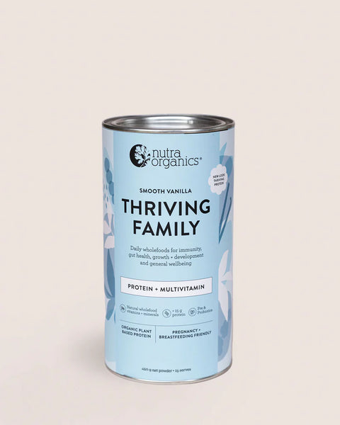 Nutra Organics Thriving Family Protein Smooth Vanilla 450g
