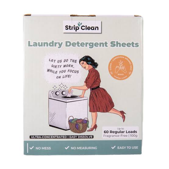 Strip Clean Eco Laundry Detergent Sheets 30s