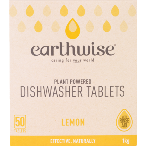 Earthwise Dishwasher Tablets Lemon 50