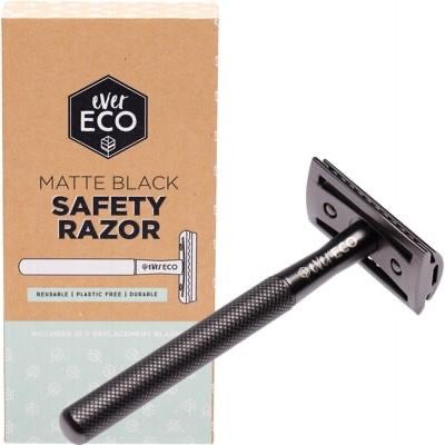 Ever Eco Safety Razor Matte Black + 10 Replacement Blades