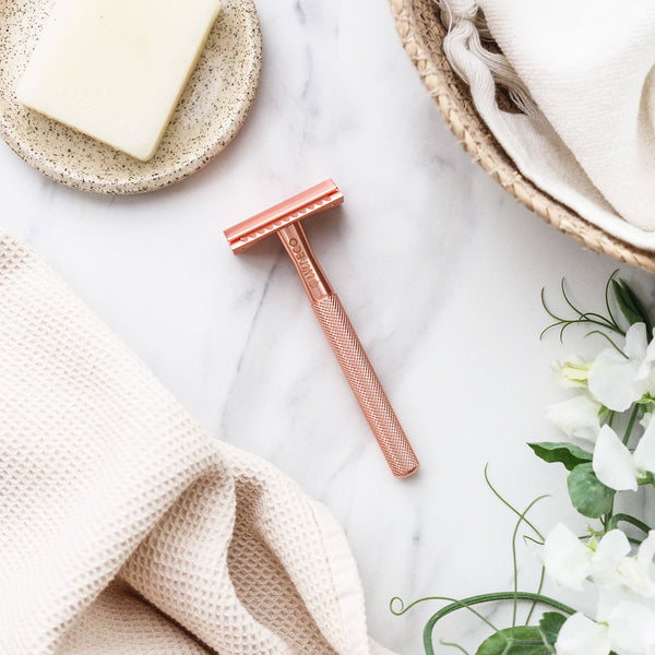 Ever Eco Safety Razor Rose Gold with 10 Replacement Blades